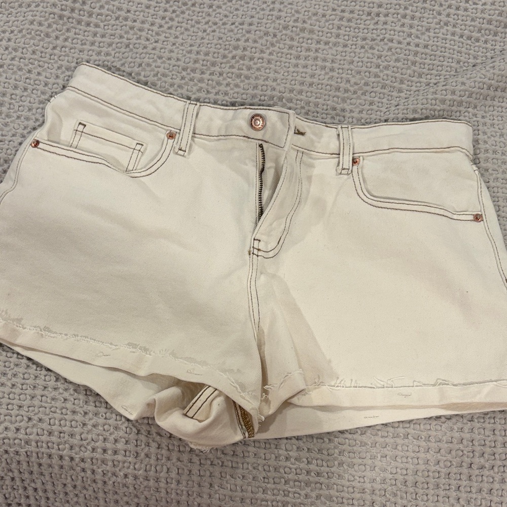 Wild Fable Cream Jean Shorts